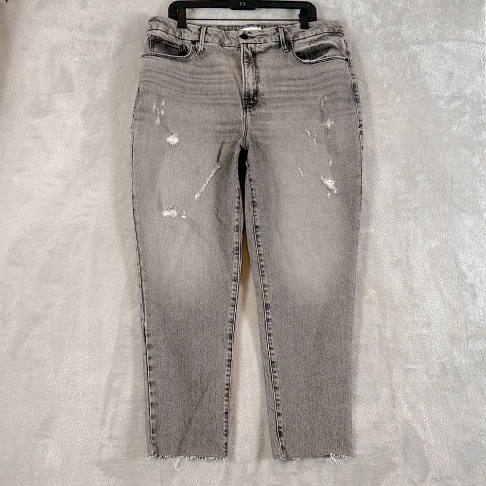 Good American The Weekender distressed Jeans sz 14